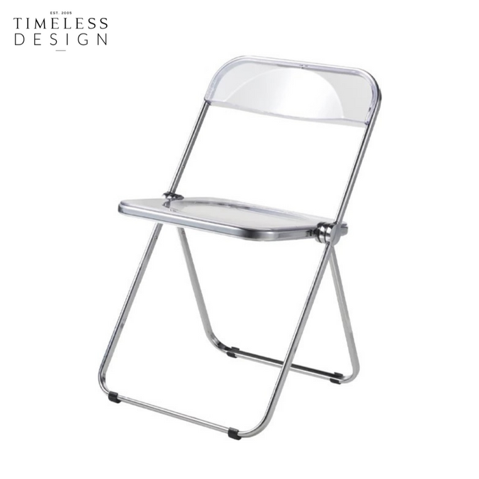 Pille Foldable Acrylic Metal Chair