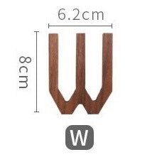 Walnut Wood Alphabet (A-Z)