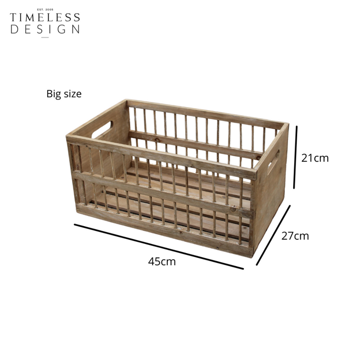 Eilif Wooden Basket size
